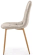 Стілець для кухні та вітальні Halmar K316 Бежевий (5905248131804) - зображення 3