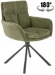 Стілець для кухні та вітальні Halmar K495 обертальний Оливковий (5905248131903) - зображення 1