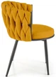 Стілець для кухні та вітальні Halmar K516 Гірчичний (5905248131910) - зображення 4