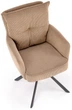 Стілець для кухні та вітальні Halmar K528 обертальний Капучино (5905248132085) - зображення 10