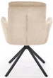 Krzesło do kuchni i salonu Halmar K536 obrotowe Beżowe (5905248132313) - obraz 9