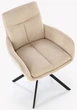 Krzesło do kuchni i salonu Halmar K536 obrotowe Beżowe (5905248132313) - obraz 10