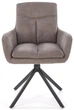 Krzesło do kuchni i salonu Halmar K536 obrotowe Popielate (5905248132337) - obraz 7