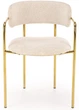 Krzesło do kuchni i salonu Halmar K537 ze złotym stelażem Kremowe (5905248132344) - obraz 8