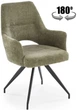Krzesło do kuchni i salonu Halmar K542 obrotowe Oliwkowe (5905248132498) - obraz 1