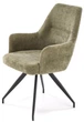 Krzesło do kuchni i salonu Halmar K542 obrotowe Oliwkowe (5905248132498) - obraz 5