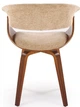 Krzesło do kuchni i salonu Halmar K545 Beżowe/Orzechowe (5905248132566) - obraz 10