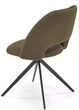 Стілець для кухні та вітальні Halmar K546 обертальний Оливковий (5905248132603) - зображення 6