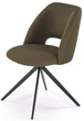 Стілець для кухні та вітальні Halmar K546 обертальний Оливковий (5905248132603) - зображення 7