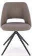Стілець для кухні та вітальні Halmar K546 обертальний Попелястий (5905248132610) - зображення 9