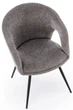 Стілець для кухні та вітальні Halmar K550 обертальний Попелястий (5905248132740) - зображення 8