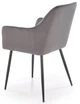 Стілець для кухні та вітальні Halmar K558 Попелястий (5905248132894) - зображення 3