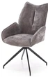 Krzesło do kuchni i salonu Halmar K553 obrotowe Popielate (5905248132801) - obraz 5