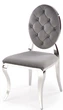 Стілець для кухні та вітальні Halmar K555 Попелястий/Сріблястий (5905248132832) - зображення 6