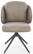 Krzesło do kuchni i salonu Halmar K554 obrotowe Popielate (5905248132825) - obraz 9