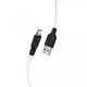 Data - кабель HOCO X21 Plus USB to Lightning 2.4A 2m, White - зображення 1