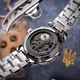 Годинник наручний Awarder 022 Silver-Black Mechanic Metall Не Забуду Дім - изображение 11