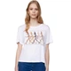 Футболка жіноча United Colors of Benetton Teddy Pop білого кольору S 3P1ZE1613 (S) - зображення 1