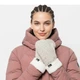 Жіноча зимова рукавичка Jack Wolfskin Highloft Knit Mitten на один палець зі штучним хутром M 1908001 5062 003 M - изображение 2