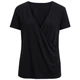 Жіноча блуза Vila Modelina чорна вільна з глибоким декольте XS 14064980 BLACK XS - изображение 1