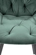 Стул для кухни и гостиной Halmar K519 вращающийся Тёмно-зелёный (5905248126381) - изображение 2