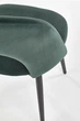 Стул для кухни и гостиной Halmar K384 Тёмно-зелёный (5905248119024) - изображение 8