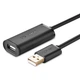 Кабель-удлинитель Ugreen USB-A (Male) to USB-A (Female) 480Mbps 20m Black (6957303813247) - изображение 1