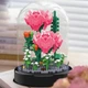 Детский Конструктор Pink Roses Серия Flower Flask Цветок в колбе Розовые розы 397 деталей - изображение 5