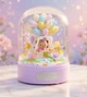 Музыкальный конструктор Purple Cutie Серия Sweet Teddy Bear Мишка с воздушными шариками под куполом 359 деталей - изображение 1