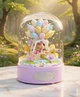 Музыкальный конструктор Purple Cutie Серия Sweet Teddy Bear Мишка с воздушными шариками под куполом 359 деталей - изображение 5