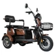 Триколісний електроскутер на акумуляторі 1200W і 10 дюймових колесах Crosser TR-1 PRO Коричневий - зображення 5