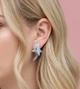 Сережки-цвяшки у формі риби "Great Shark" Honey Fashion Accessories сірий (120194) - зображення 1