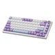 Механічна клавіатура Ajazz AK820 White Purple, компактна TKL (80%), підсвітка, провідна, USB‑C, антигостинг - зображення 9