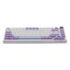 Механічна клавіатура Ajazz AK820 White Purple, компактна TKL (80%), підсвітка, провідна, USB‑C, антигостинг - зображення 12