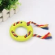 Жевательная игрушка-кольцо с канатом для собак Derby Round Dog Ring Toy, Green - изображение 1