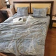 Постільна білизна KoTetextile плюшева велюрова полуторка 155-215 см 50-70 2шт париж сірий - зображення 1