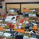 Постільна білизна KoTetextile плюшева велюрова сімейний 150-215 см (2шт) 70-70 2шт з резинкою коти різнобарвні - зображення 2