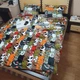 Постільна білизна KoTetextile плюшева велюрова сімейний 150-215 см (2шт) 70-70 2шт з резинкою коти різнобарвні - зображення 1