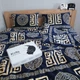 Постільна білизна KoTetextile плюшева велюрова полуторка 155-215 см 50-70 2шт тотем темно-синій - зображення 2