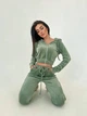 Женский костюм повседневный фисташковый 42-44 с1528.590 - изображение 3