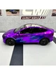 Колекційна модель Tesla Model Y із зарядною станцією, 1:24, фіолетовий металік - изображение 2