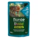 Влажный корм для котов Monge Cat Wet Bwild Grain Free Sterilised тунец с креветками и овощами 85 г - изображение 1