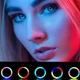 Кольцевая RGB лампа 20 см 25Вт USB с держателем для телефона MJ20 для селфи и видеосъемки - изображение 6