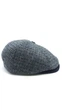 Кепка восьмиклинка шерстяная в цветную клетку 6-LEONARDO HarrisTweed HOOK 58 Темно-серый HT-C402 - изображение 5