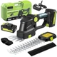 Аккумуляторный кусторез KRAFFTEC Saker Trimmer and Grass shear 36V 2АКБ ножницы с насадками по уходу за садом - изображение 1
