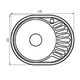 Мийка кухонна Zerix Z5745-06-180MD (micro decor) (ZS0563) ( 12445 ) - зображення 3