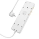 Удлинитель - фильтр сетевой Hoco AC13A Talento 5-position socket 5 розеток 4 порта USB 10A белый - изображение 3