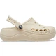 Женские кроксы на платформе Crocs Baya Platform Clog, бежевые, W9/39-40/25-26см - изображение 1