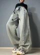 Джинсы женские Ijjass 6059 baggy супер широкие оверсайз с поясом винтажные 33 голубые - изображение 1