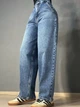Джинсы женские It’s Basic 2952-4 skater baggy бананы с косыми карманами 36 светло-синие - изображение 7